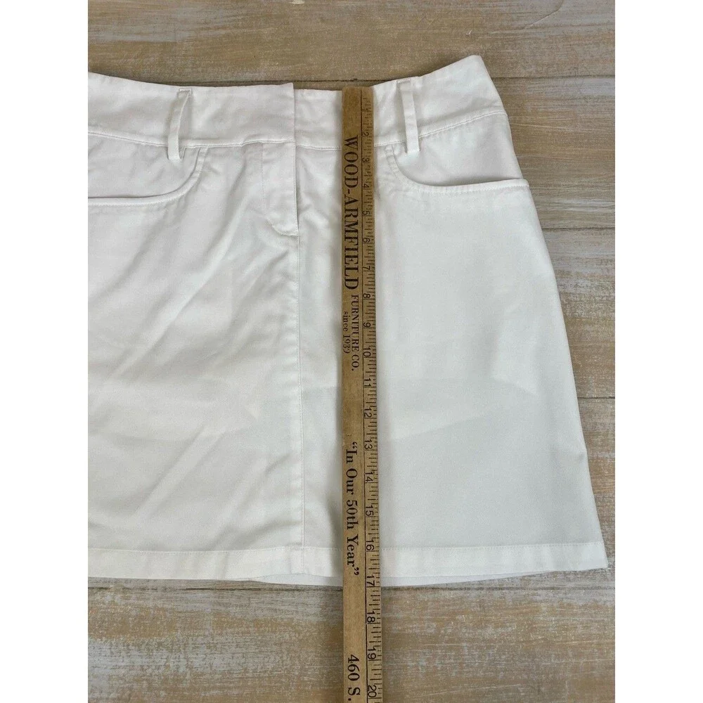 Adidas ClimaCool White Skort Size 4 Built In Shorts Athletic Golf Tennis